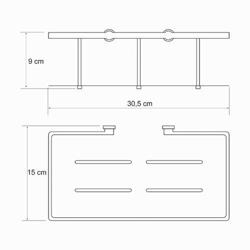 Полка металлическая WasserKRAFT арт. K-511