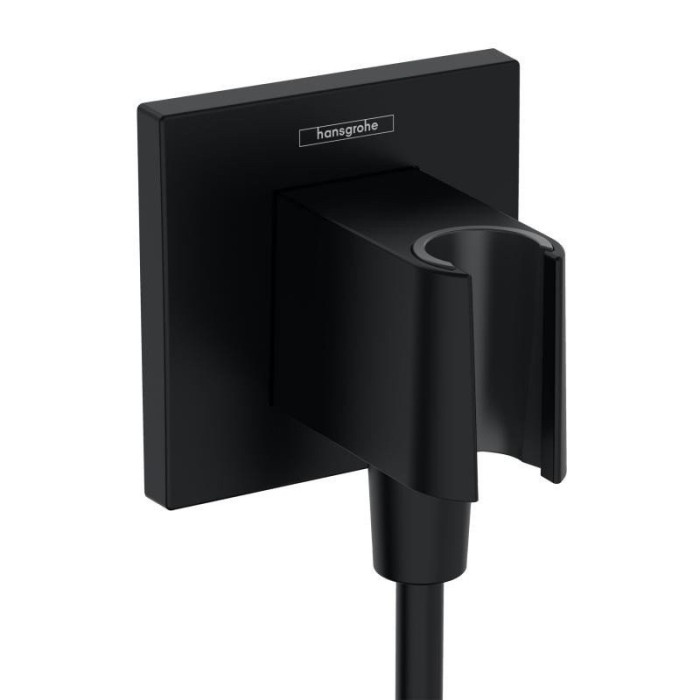 Шланговое подключение E с держателем для душа FixFit E Hansgrohe, черный арт. 26889670