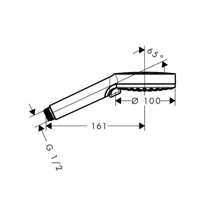 Ручной душ Vario Vernis Blend Hansgrohe, черный арт. 26340670