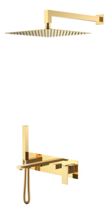Душевая система, Shinny Gold, Qubic Boheme 474-G