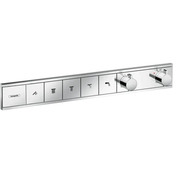 Термостат для душа скрытого монтажа на 5 потребителей, Hansgrohe RainSelect, хром арт. 15384000