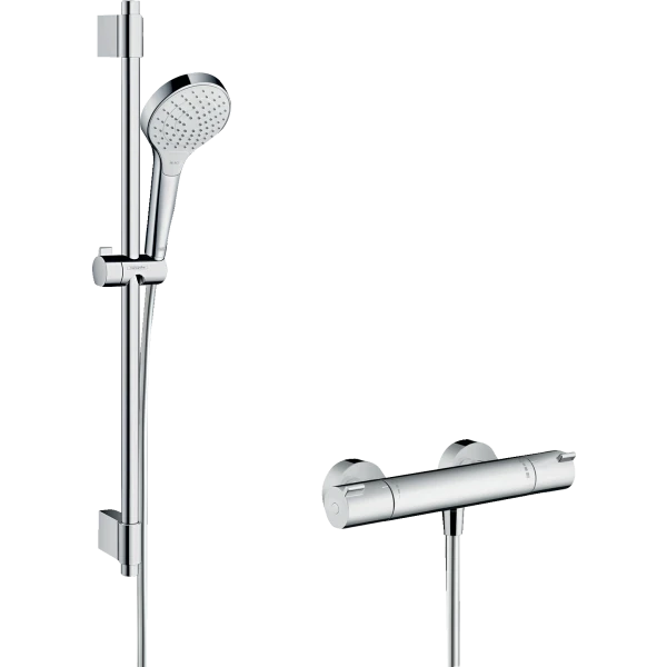 Смеситель для душа с душевым гарнитуром, Hansgrohe Croma Select S, белый арт. 27833400