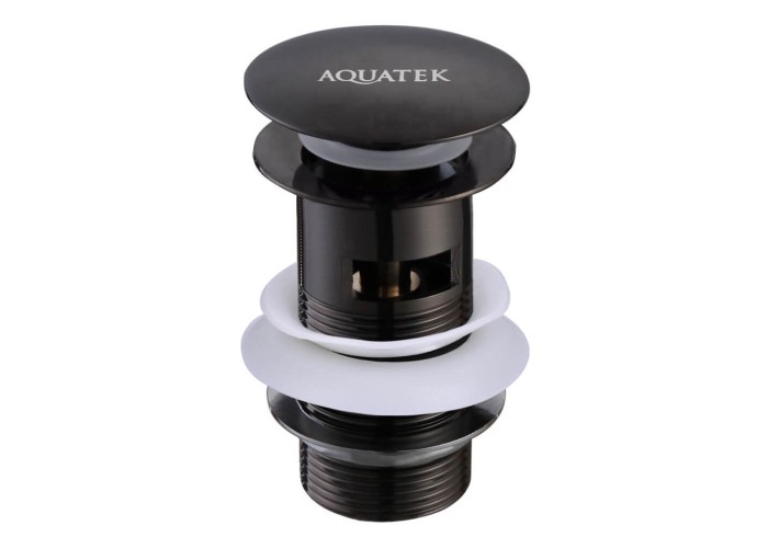 Сливной набор для раковины, Aquatek, черный арт. AQ6001MB