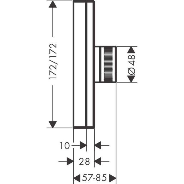 Термостат HighFlow Edge Axor, полированное золото арт. 46740990
