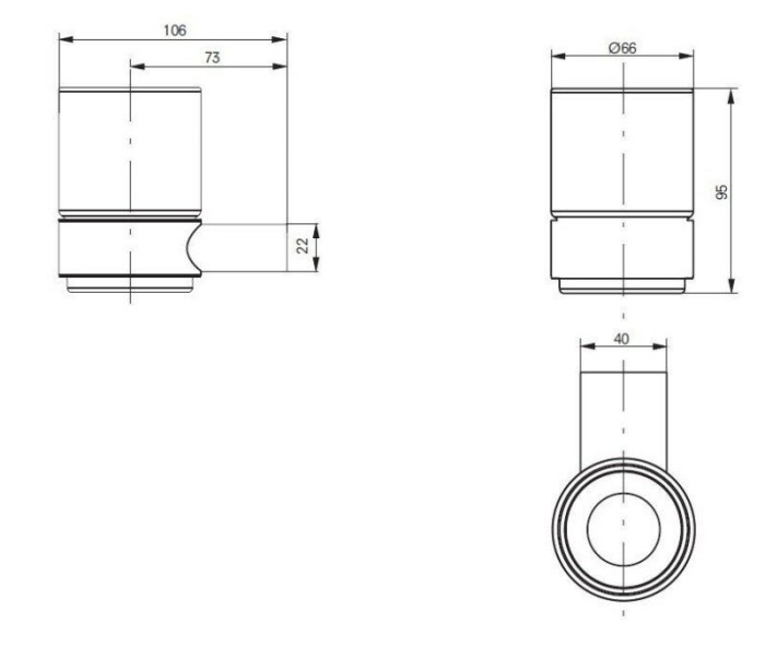 Стакан для зубных щеток, настенный, NC/R TOTO, YAT901 цвет: хром