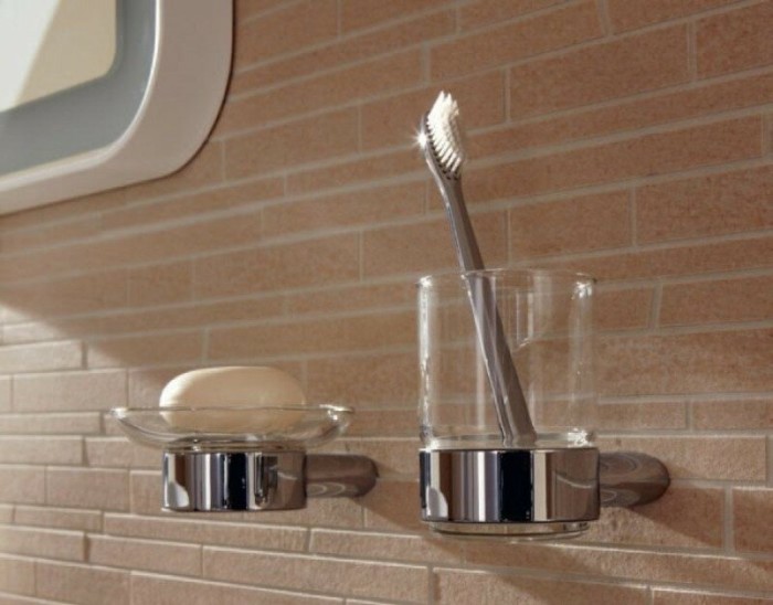 Стакан для зубных щеток, настенный, NC/R TOTO, YAT901 цвет: хром