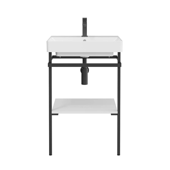 Металлическая структура 55 напольнаясм, Pro Kerama Marazzi, черный - PRO.55.01\BLK.M