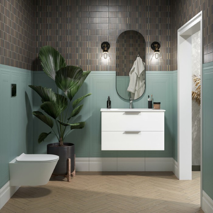 Раковина подвесная 85x46см, Piano Kerama Marazzi, белый - PI.wb.85