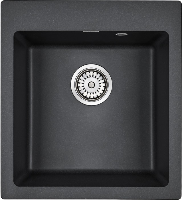Мойка для кухни гранит 460х510 Paulmark KANTE 45, черный - PM104651-BL