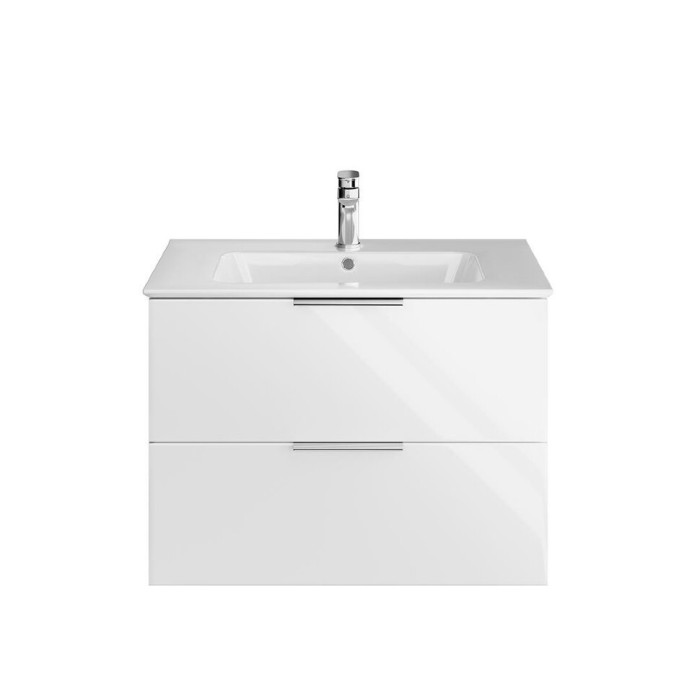 Тумба подвесная 75 см, 2 ящика, Piano forte Kerama Marazzi, белый - PI.F.75\WHT