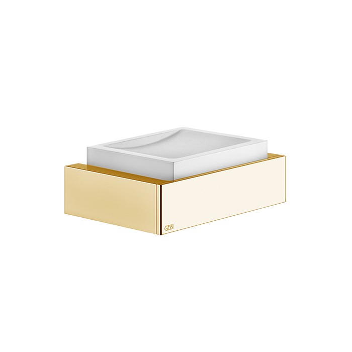 Мыльница подвесная, Gessi Rettangolo, gold ccp/белый арт. 20801#080