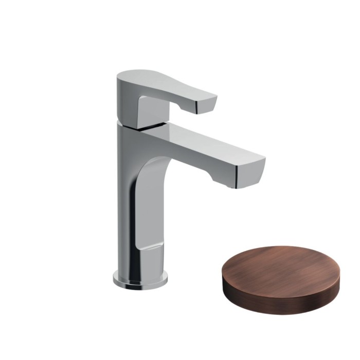 Однорычажный смеситель для раковины, с донным клапаном, Giulini Ego, медь арт. 5705AVR