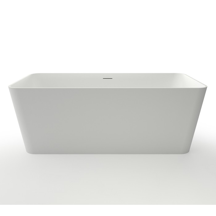 Ванна из искусственного камня 1700х780х530 свободностоящая белая матовая, с белым матовым донным клапаном, Azario Esmont арт. ESM17078S