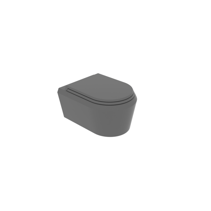 Чаша подвесного унитаза цемент матовый, GSG Ceramic Design Cruise, CRWCSO020