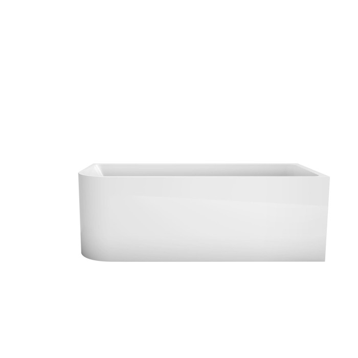 Акриловая ванна 150x73, угловая, полукруглая, BelBagno, белая арт. BB712-1500-730-R
