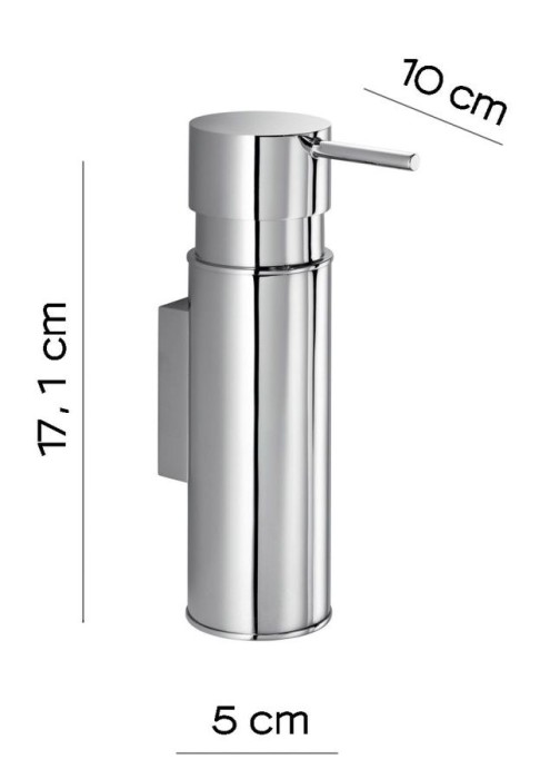 Настенный металлический дозатор Kyron Gedy, 2086(13) цвет: хром