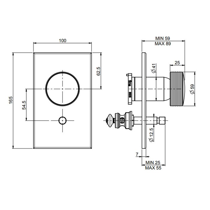 Fima Carlo Frattini Смеситель для душа, встраиваемый, с переключателем на 2 выхода, Texture Collection, F5609E2HCR цвет: хром