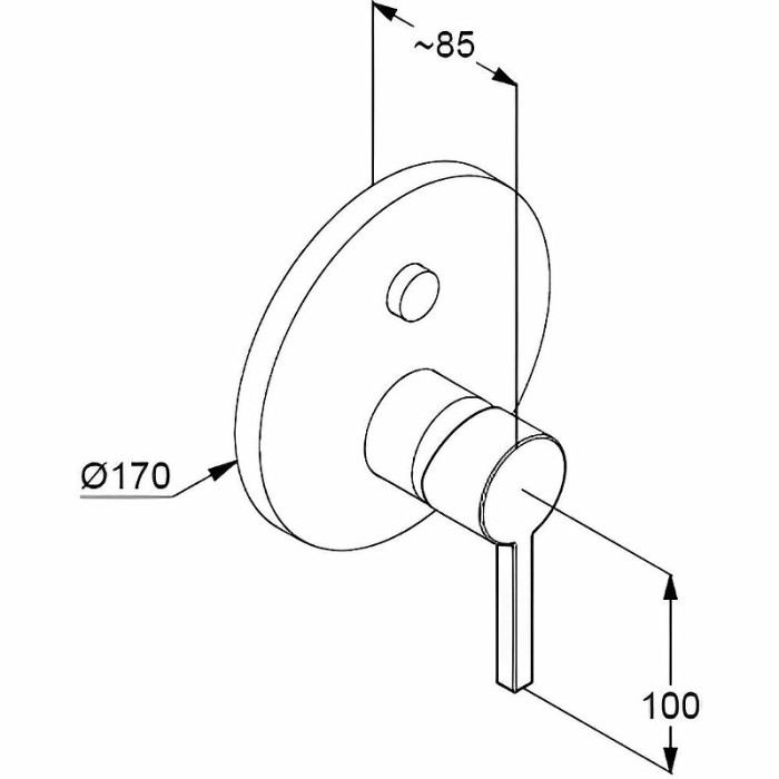 Встраиваемый смеситель для ванны и душа, автом. Переключатель душ, ванна push&switch, матовый, nova fonte puristic Kludi, белый матовый - 206595315