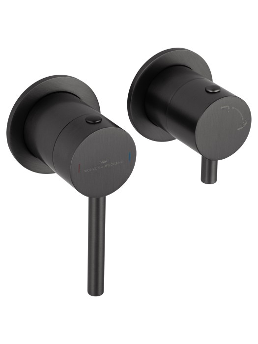 Смеситель для ванны встраиваемый, Wonzon & Woghand Stick, WW-889017-BGM цвет: графит