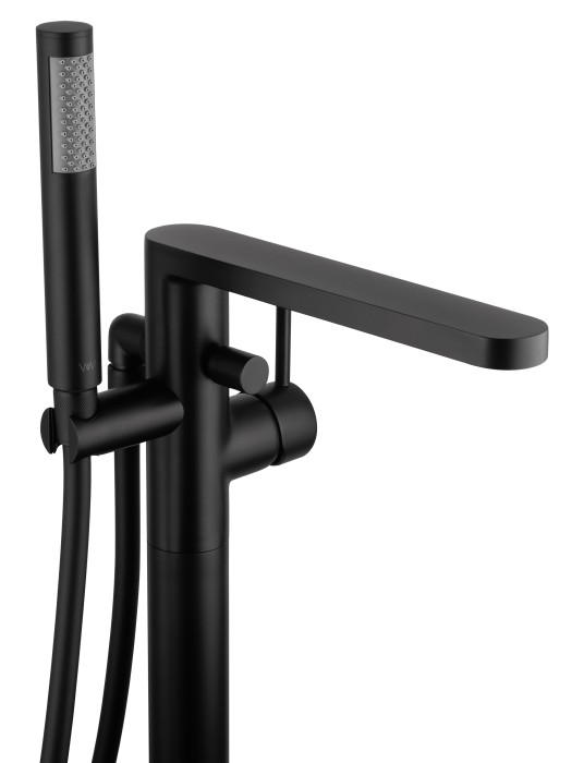 Смеситель для ванны напольного монтажа, Wonzon & Woghand Stick, WW-88649901-MB цвет: черный