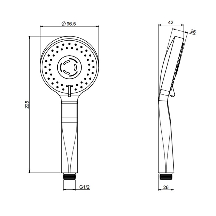 Fima Carlo Frattini Ручной душ, Doccette, F2298OR цвет: золото