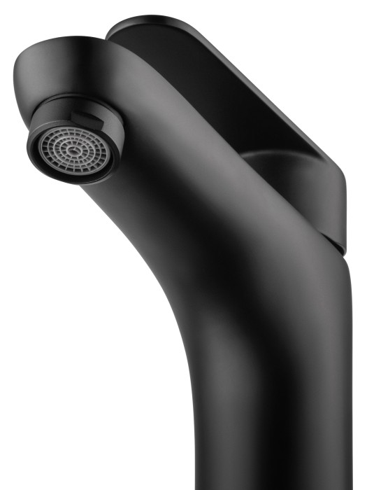 Смеситель для раковины высокий, Wonzon & Woghand Alfa, WW-A40232-MB цвет: черный