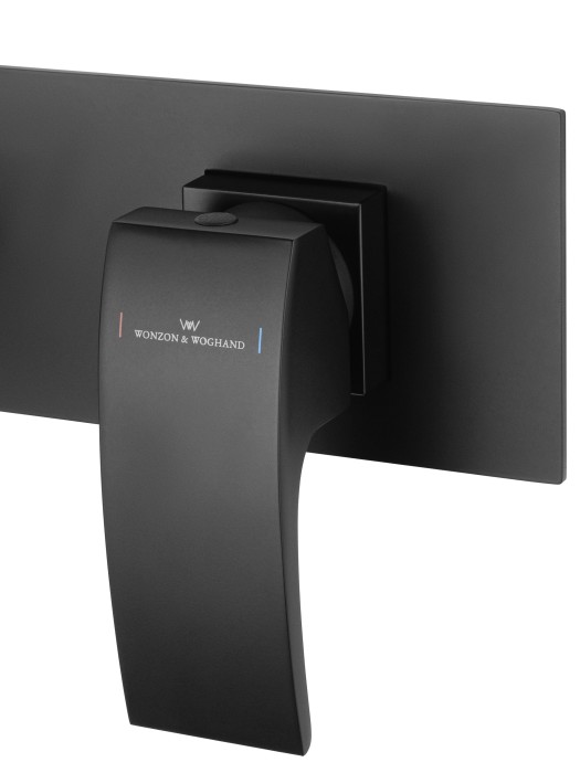 Смеситель для раковины встраиваемый, Wonzon & Woghand Fit, WW-88869009-MB цвет: черный