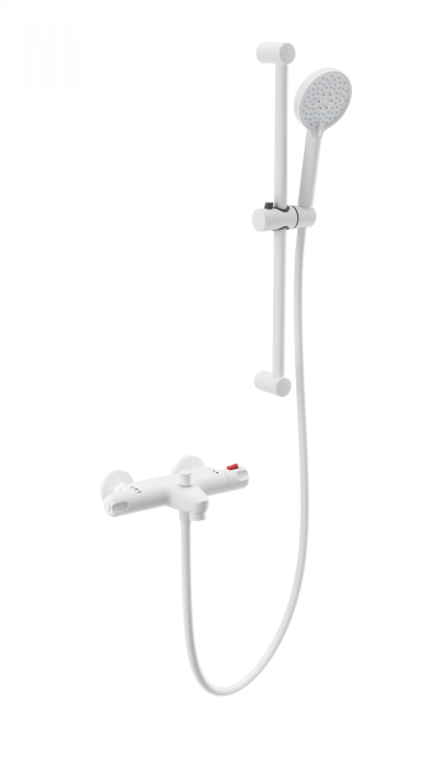 Смеситель для ванны с душевым гарнитуром и термостатом, Wonzon &amp; Woghand, WW-C2001-A-MW цвет: белый