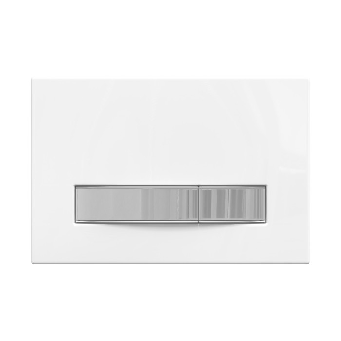 Инсталляция для скрытого монтажа унитаза, Line 410 клавиша смыва белая/хром глянец, BERGES Атом line арт. 040341