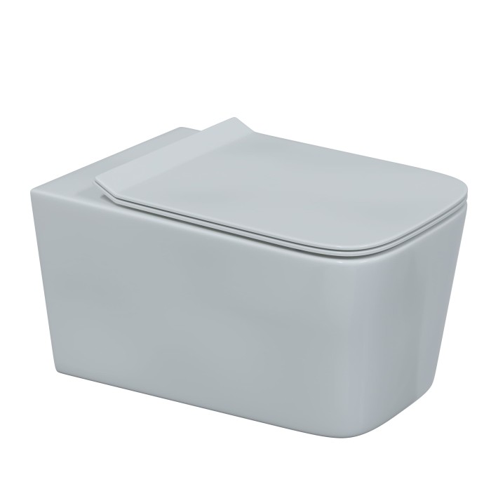 Комплект унитаза FLOE Rimless с инсталляцией NOVUM525, кнопка S5 черная, сиденье Floe Slim SO, Berges арт. 043230