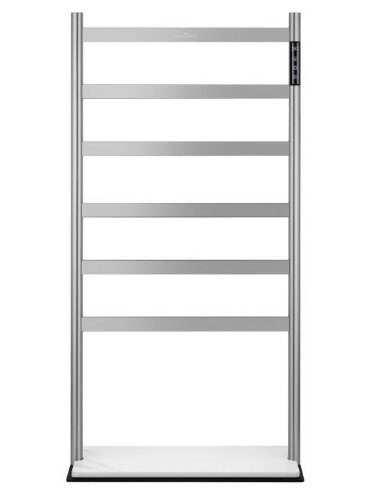 Полотенцесушитель электрический напольный, Wonzon & Woghand Essen, WW-A406-BR цвет: никель