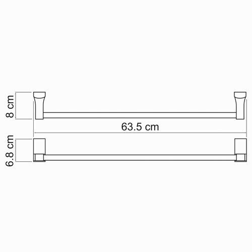 Держатель полотенец одинарный WasserKRAFT Leine К-5000 арт. K-5030