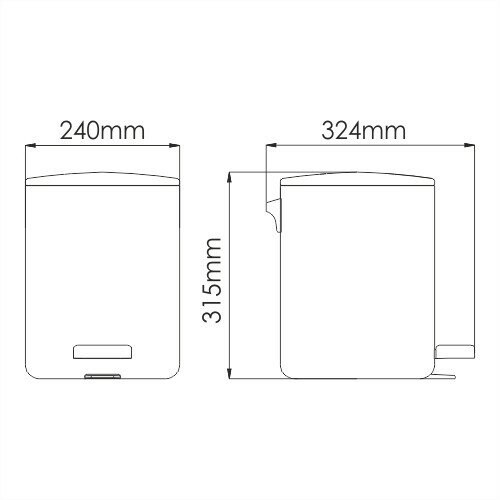 Ведро 9L WasserKRAFT арт. K-649