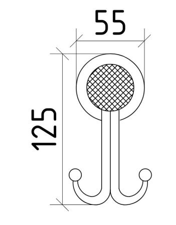 Двойной крючок, Royal cristal, Boheme 10926-G