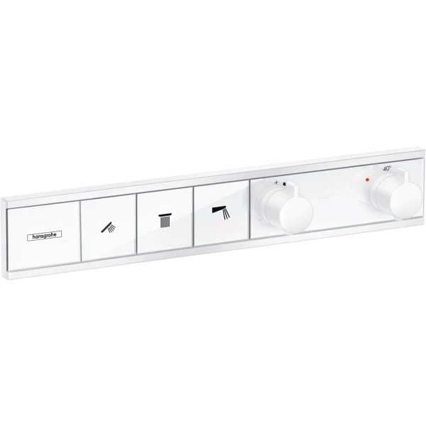 Термостат для душа скрытого монтажа на 3 потребителя, Hansgrohe RainSelect, белый арт. 15381700