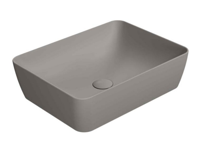 Раковина накладная 50х38х14 см, цвет tortora, санфарфор, Color-elements GSI арт. 903705
