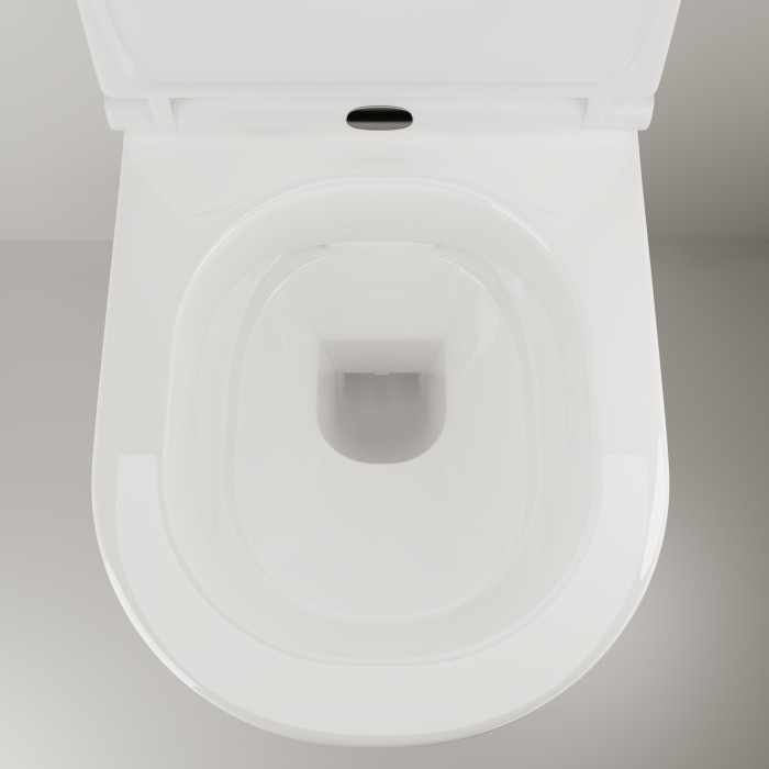 Подвесной унитаз с сиденьем Ceramicanova Trend, белый арт. 111010 S