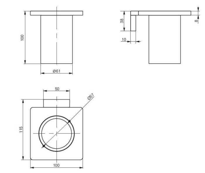 Стакан для зубных щеток, настенный, Neorest TOTO, YAT900 цвет: хром