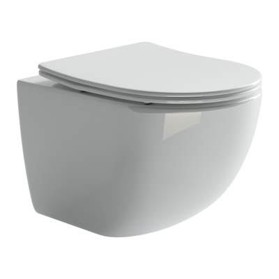 Подвесной унитаз с сиденьем Ceramicanova Forma, белый арт. CN3009