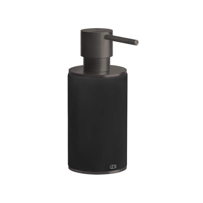 Дозатор для жидкого мыла настольный, Gessi 316, черный/brushed black metal pvd арт. 54738#707