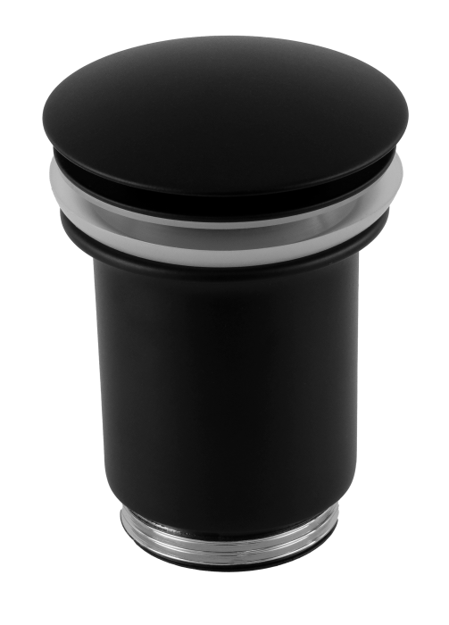 Донный клапан с переливом 1”1/4 черный матовый, Remer, 905CC114NO