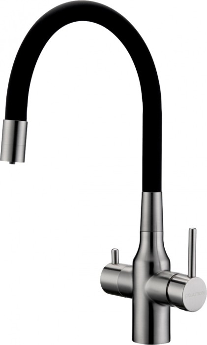 Смеситель для кухни  Paulmark SALIX никель - Sa213419-NI