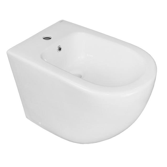 Биде напольное 490х395х150 санфаянс, белый, Azario Grado - AZ-2141C