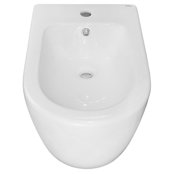 Биде напольное 490х395х150 санфаянс, белый, Azario Grado - AZ-2141C