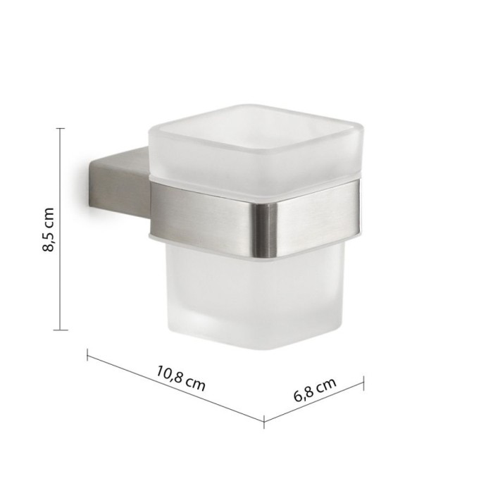 Настенный стеклянный стакан Maui Gedy, A510(38) цвет: голубой