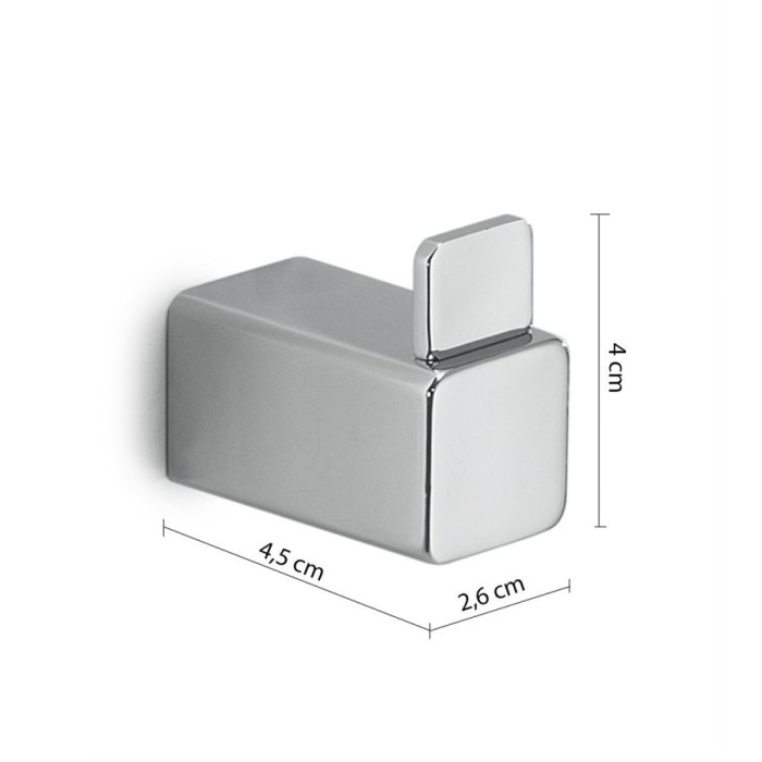 Крючок одинарный Spluga Gedy, SG26(13) цвет: хром