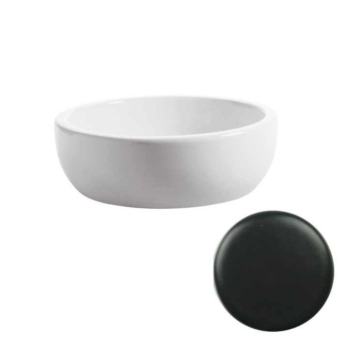 Накладная раковина, d41хh13 см, Olympia ceramica Tondo, черный матовый арт. LIL4B41023