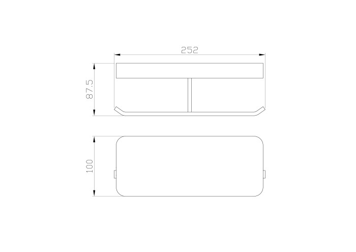 Двойной держатель для туалетной бумаги с полкой, Wonzon & Woghand Lotte, WW-8356-BGM цвет: графит