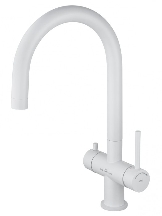 Смеситель для кухни c подключением фильтра, Wonzon &amp; Woghand, WW-3211-MW цвет: белый