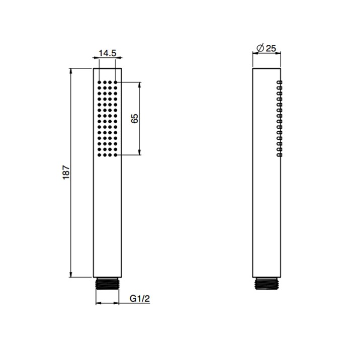 Fima Carlo Frattini Ручной душ, Doccette, F2067NS цвет: чёрный